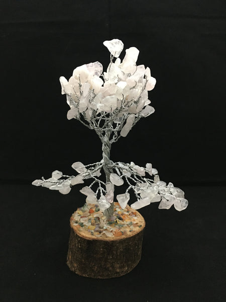 Gemstone Tree Rose Quartz - Small