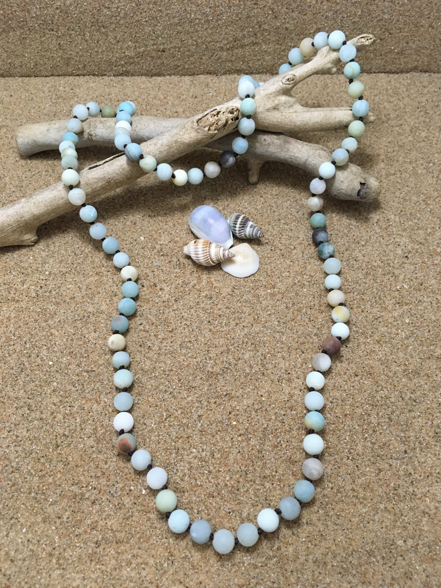 Necklace Frosted Amazonite - Free Postage