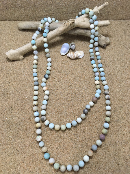 Necklace Frosted Amazonite - Free Postage