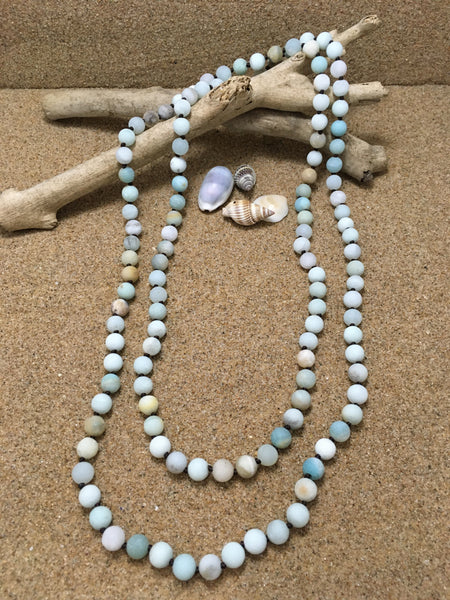 Necklace Frosted Amazonite - Free Postage