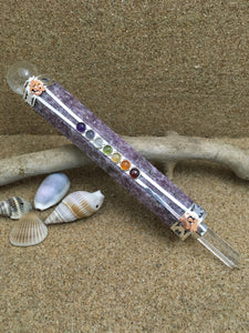 Healing Wand Lepidolite Chakra Wand - 175mm