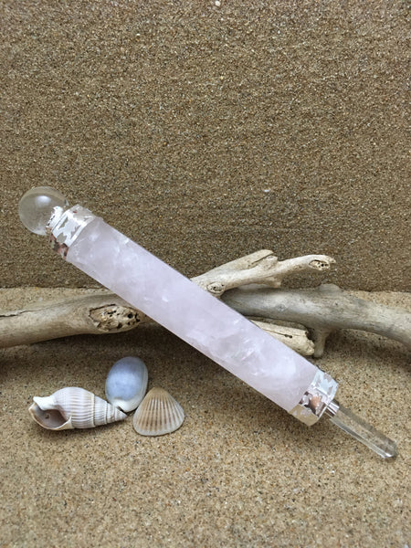 Healing Wand Rose Quartz Chakra Wand - 175mm