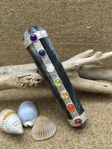 Healing Wand Labradorite Chakra Wand - 95mm