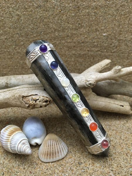 Healing Wand Labradorite Chakra Wand - 95mm