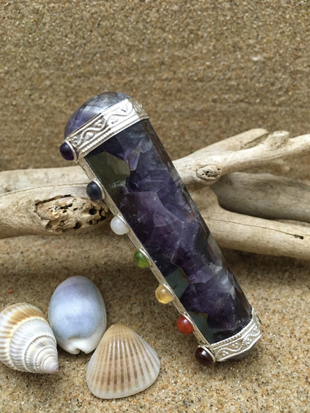 Healing Wand Amethyst Chakra Wand - 87mm