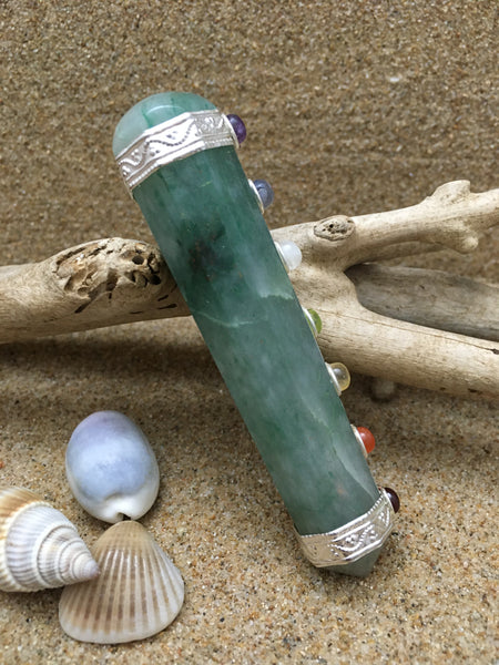 Healing Wand Green Aventurine Chakra Wand - 92mm