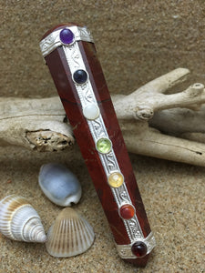 Healing Wand Red Jasper Chakra Wand - 104mm