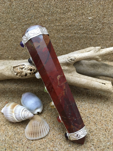 Healing Wand Red Jasper Chakra Wand - 104mm