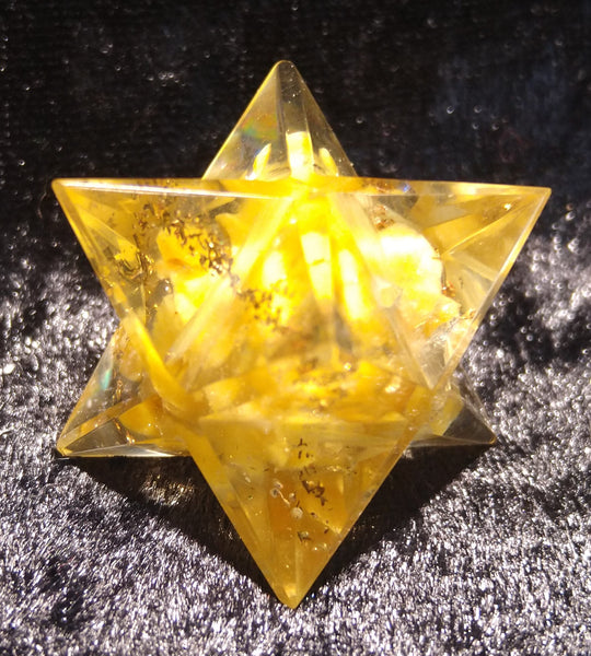 Orgonite Merkabah Star Yellow Aventurine - 40mm