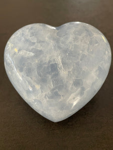 Blue Calcite Heart- 281 grams