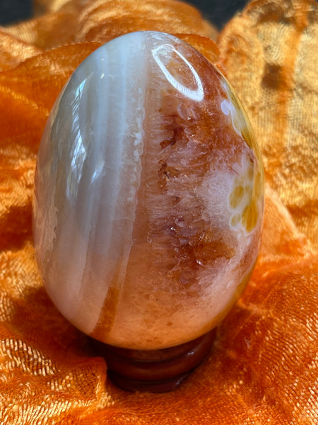 Carnelian Egg + Stand  - 205 grams